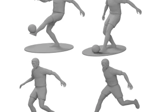 Footballer 3D Model