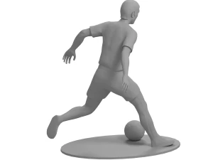 Footballer 3D Model