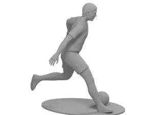 Footballer 3D Model