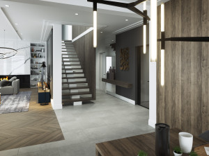 Living Room Interior 3D Scene for Cinema 4D and Octane Render 3D 模型