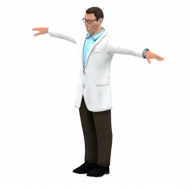 Scientist 3D मॉडल .c4d .max .obj .3ds .fbx .stl .blend 