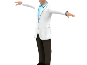 Scienziato Modello 3D