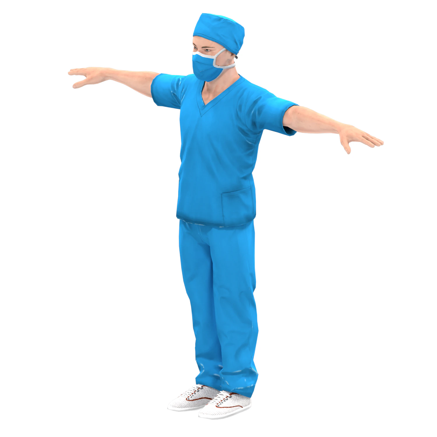 Doctor 3D Model .c4d .max .obj .3ds .fbx .stl .blend 