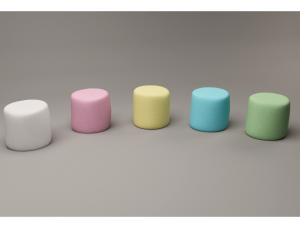 Colored Marshmallow 3D Модель