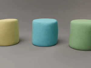 Marshmallow colorato Modello 3D