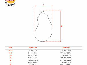STL Eggplant Shaped Cutter Set - 9 Sizes Perfect for Biscuits Jewelry Making and Crafts Unique 3D-printmodel