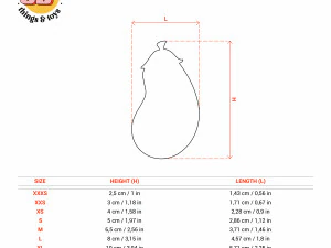 STL Eggplant Shaped Cutter Set - 9 Sizes Perfect for Biscuits Jewelry Making and Crafts Unique 3D Print Model