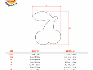 STL Cherry Shaped Cutter Set - 9 Sizes Perfect for Biscuits Jewelry Making and Crafts Unique Modello di stampa 3D