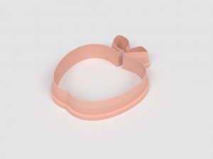 STL Apple Shaped Cutter Set - 9 Sizes Perfect for Biscuits Jewelry Making and Crafts Unique 3D 프린트 모델