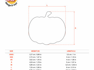 STL Pumpkin Shaped Cutter Set - 9 Sizes Perfect for Biscuits Jewelry Making and Crafts Unique 3D Print Model
