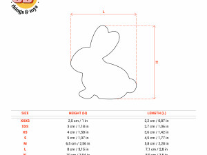 STL Bunny Shaped Cutter Set - 9 Sizes Perfect for Biscuits Jewelry Making and Crafts Unique Modèles 3D en vedette