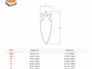 STL Carrot Shaped Cutter Set - 9 Sizes Perfect for Biscuits Jewelry Making and Crafts Unique 3D Print Model