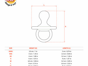 STL Baby Pacifier Shaped Cutter Set - 9 Sizes Perfect for Biscuits Jewelry Making and Crafts Unique Model Cetak 3D