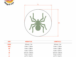 STL Halloween Spider Shaped Cutter Set - 9 Sizes Perfect Biscuits Jewelry Making and Crafts Unique 3Dプリントモデル