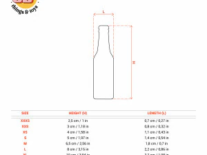 STL Party Bottle Beer Shaped Cutter Set - 9 Sizes Perfect Biscuits Jewelry Making and Crafts Unique 3D Print Model