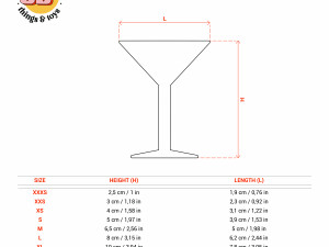 STL Party Cocktail Shaped Cutter Set - 9 Sizes Perfect Biscuits Jewelry Making and Crafts Unique 3D-printmodel