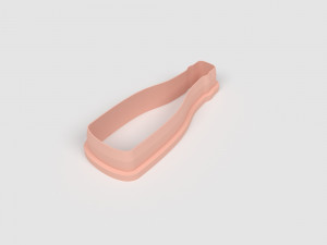 STL Party Bottle Champagne Shape Cutter- 9 Sizes Perfect Biscuits Jewelry Making and Crafts Unique Model Cetak 3D