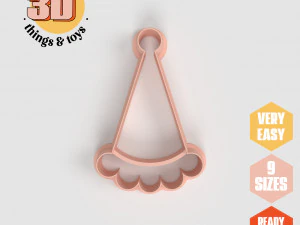 Набор резаков для шляпы с помпоном STL &mdash; 9 размеров, идеальные и уникальные изделия для изготовления ювелирных изделий и рукоделия 3D Принт Модель