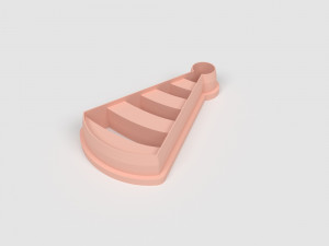 STL Party Strips Hat Shape Cutter set - 9 Sizes Perfect andBiscuits Jewelry Making and Crafts Unique 3D Принт Модель