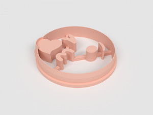 STL Emoji Kiss Shaped Cutter set - 9 Sizes Perfect andBiscuits Jewelry Making and Crafts Unique 3Dプリントモデル