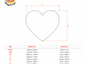 STL Emoji Heart Shaped Cutter set - 9 Sizes Perfect Biscuits Jewelry Making and Crafts Unique 3D Принт Модель