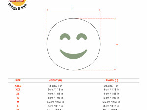 STL Emoji Smile Shaped Cutter set - 9 Sizes Perfect Biscuits Jewelry Making and Crafts Unique 3D Принт Модель
