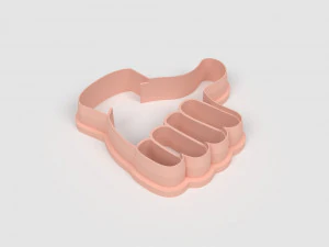 STL Emoji Thumbs UpShaped Cutter set - 9 Sizes Perfect Biscuits Jewelry Making and Crafts Unique 3D Print Model