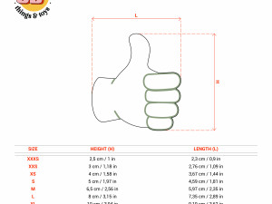 STL Emoji Thumbs UpShaped Cutter set - 9 Sizes Perfect Biscuits Jewelry Making and Crafts Unique 3D printmodel