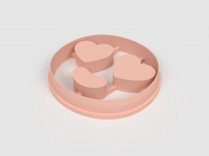 STL Emoji Eyes Hearts Shaped Cutter set - 9 Sizes Perfect Biscuits Jewelry Making and Crafts Unique 3D Print Model
