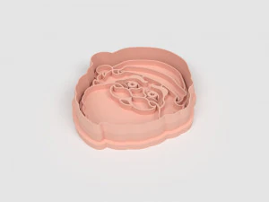 STL Christmas Santa Claus Shape Cutter- 9 Sizes Perfect Biscuits Jewelry Making and Crafts Unique 3D Print Model