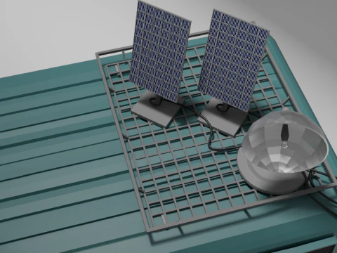 Низкополигональный минивэн 3D Модель