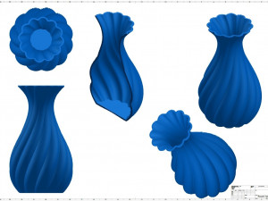 Flower Vase 3D 打印模型