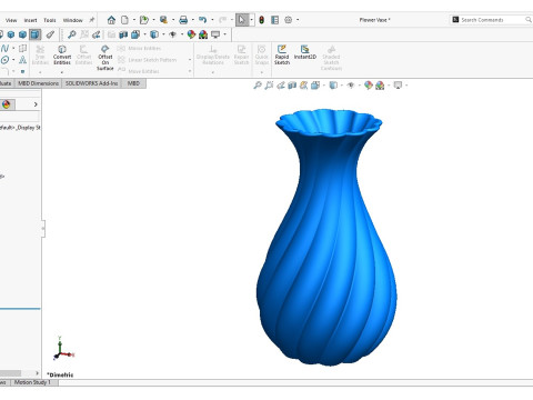 Flower Vase 3D 打印模型