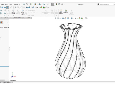 Flower Vase 3D 打印模型