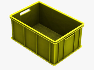 Plastic Box 3D Print Model