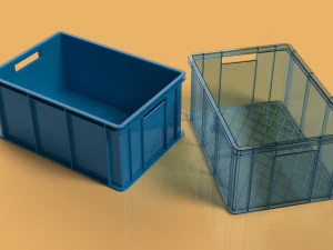 Plastic Box 3D Print Model
