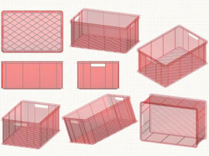 Plastic Box 3D Print Model