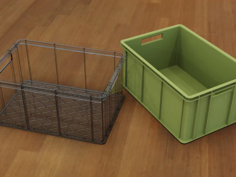 Plastic Box 3D Print Model
