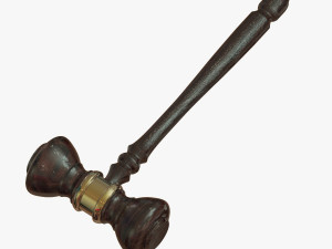 Gavel Judges Hammer 3D 프린트 모델