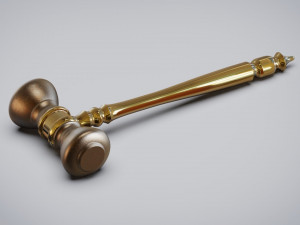 Gavel Judges Hammer 3D 프린트 모델