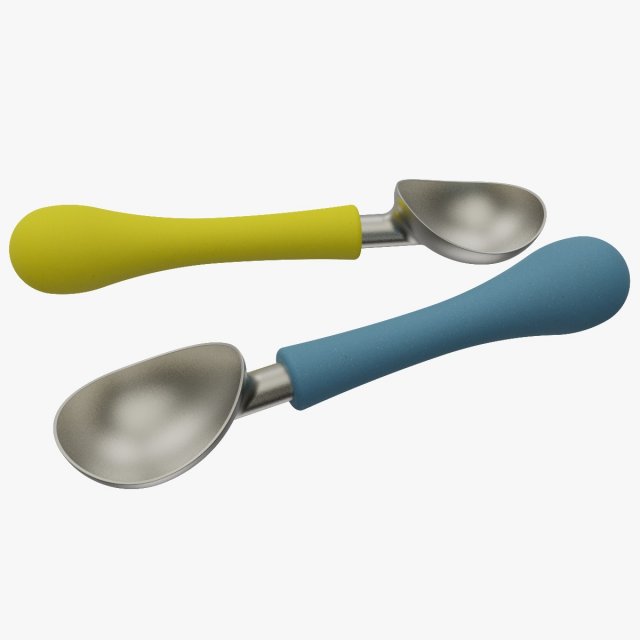 Ice-cream Scoop 3D Print Model .c4d .max .obj .3ds .fbx .stl .blend 