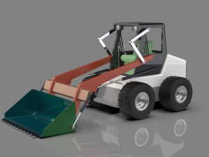 Front Loader Modello di stampa 3D