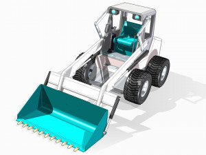 Front Loader Modello di stampa 3D