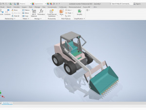 Front Loader Modello di stampa 3D