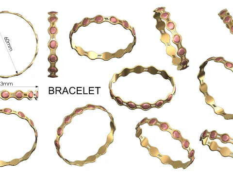 Bracelet 3D Print Model