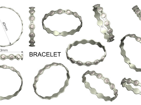 Bracelet Modello di stampa 3D
