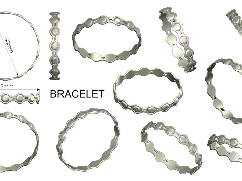 Bracelet 3D Print Model