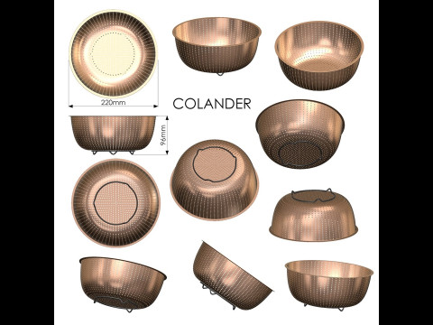 Colander 3D-Druckmodell