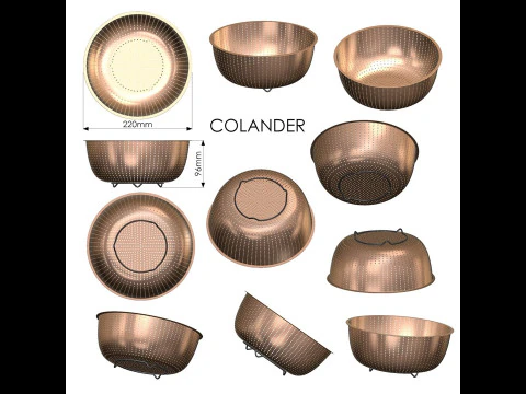 Colander 3D Print Model