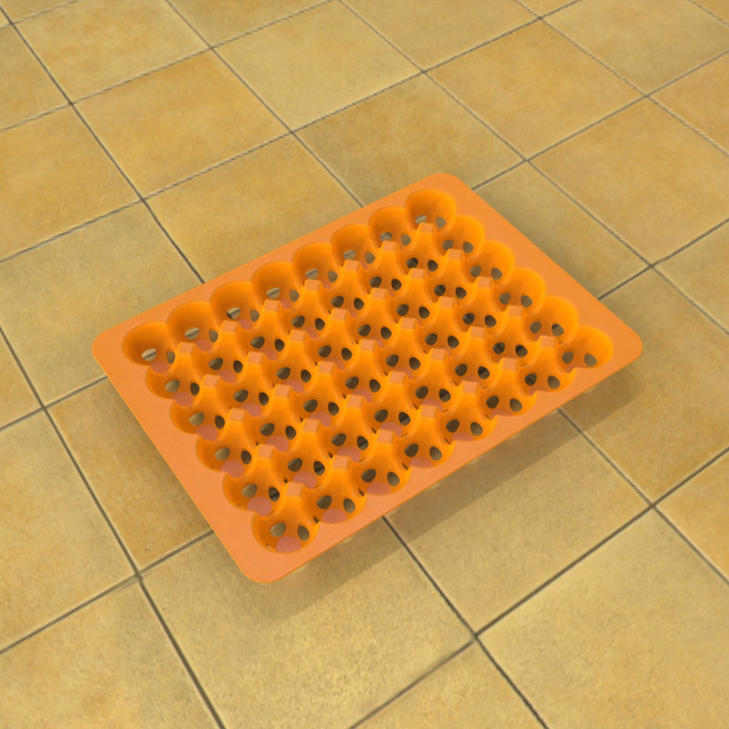 Egg Tray 3D-Druckmodell .c4d .max .obj .3ds .fbx .stl .blend 